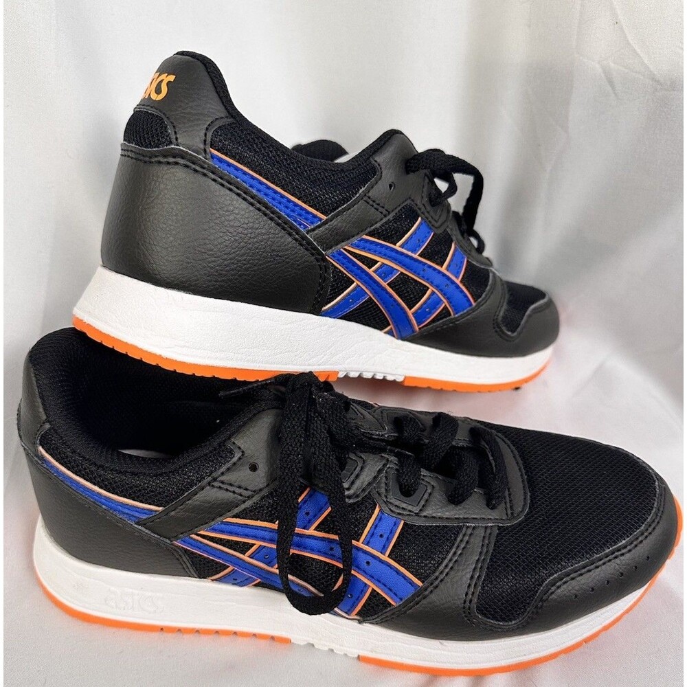 Asics Mens Youth 1194A063 Black Orange Lace Up Low Top Size 4.5 Sneakers Shoe